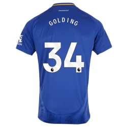 Camiseta Fútbol Leicester City Golding #34 2024-25 Primera Equipación Hombre